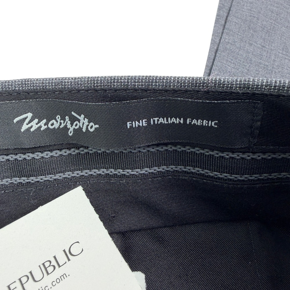 Banana Republic Performance Wool Slim Fit Dress Pants Charcoal Gray 31x30 NWT - Picture 7 of 7